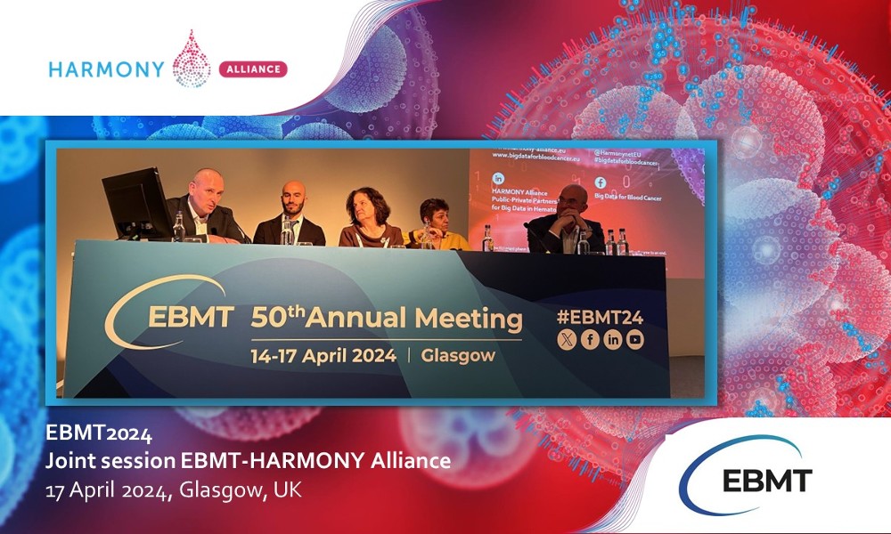 Presenting about HARMONY MDS and AML research in the EBMT-HARMONY joint session